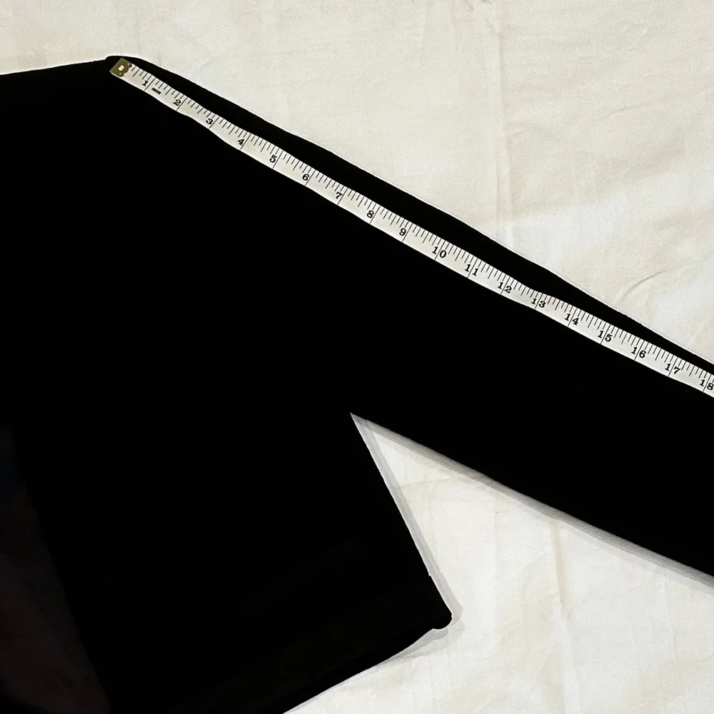 ISABEL MARANT No 1501 Crop Virgin Wool with Tuxedo Trim Blazer Black Women - Picture 13 of 16